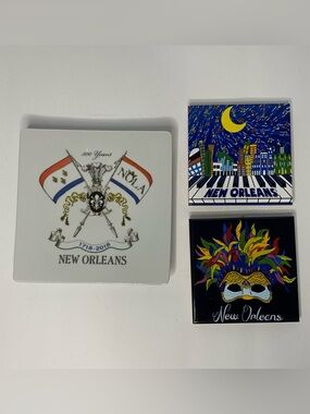 New Orleans Decorative Tiles Set of 3